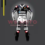 Andrea Dovizioso Black Custom Ducati Riding Suit Motogp Motorcycle Black Leather Suit 2018